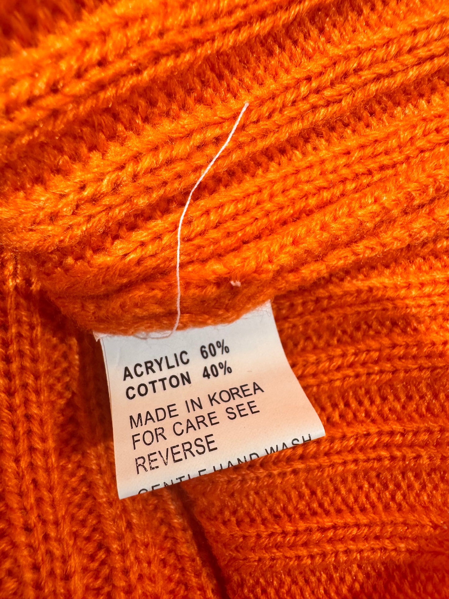 Suji Kim Orange Knit Top size S