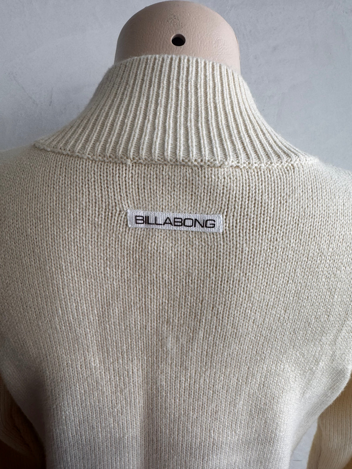 Vintage Billabong Cream Long Cardigan - size 12