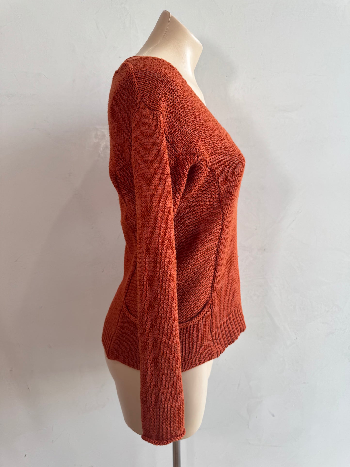 Alivegirl Rust Knit Top - size 12