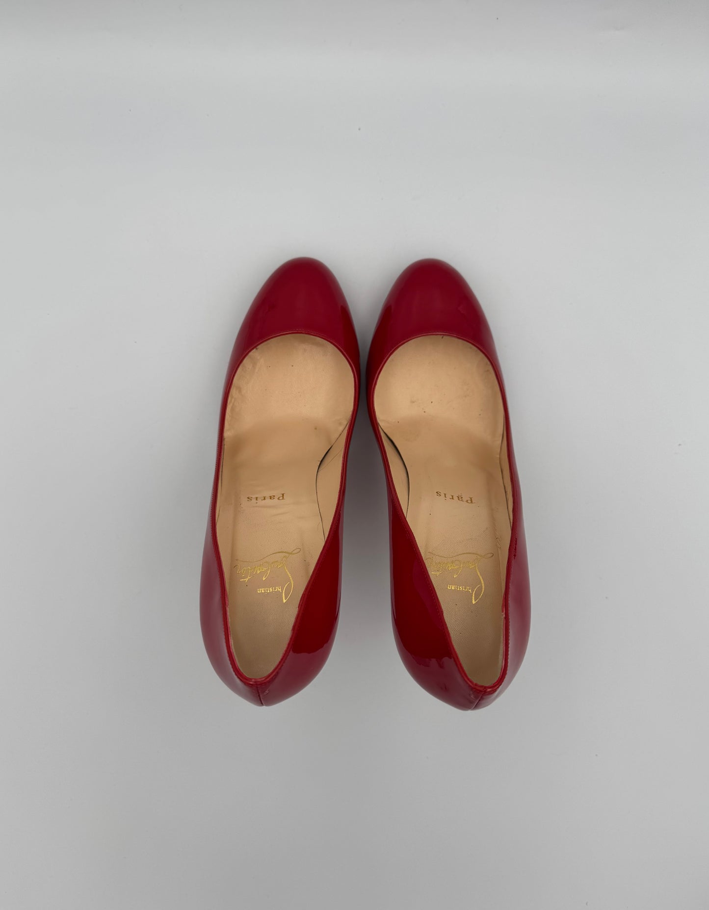 Red Christian Louboutin Simple Red Pumps Size 40