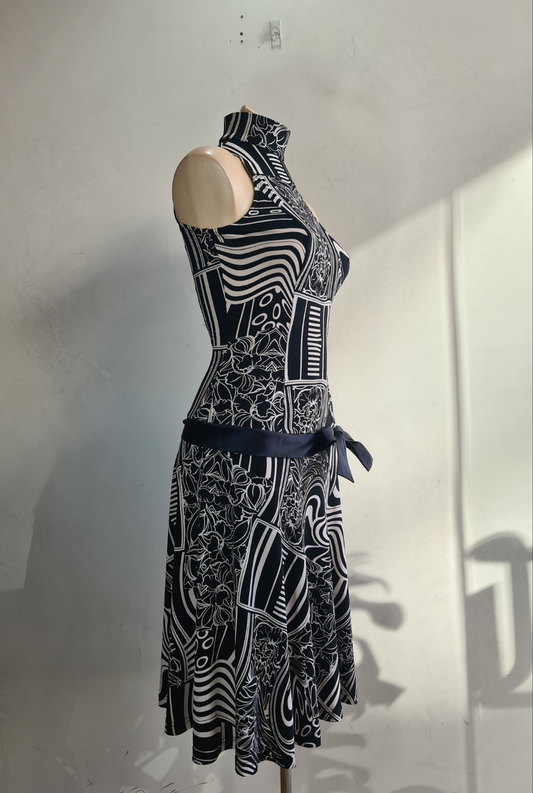 Vintage George Gross Halter Dress - size 8