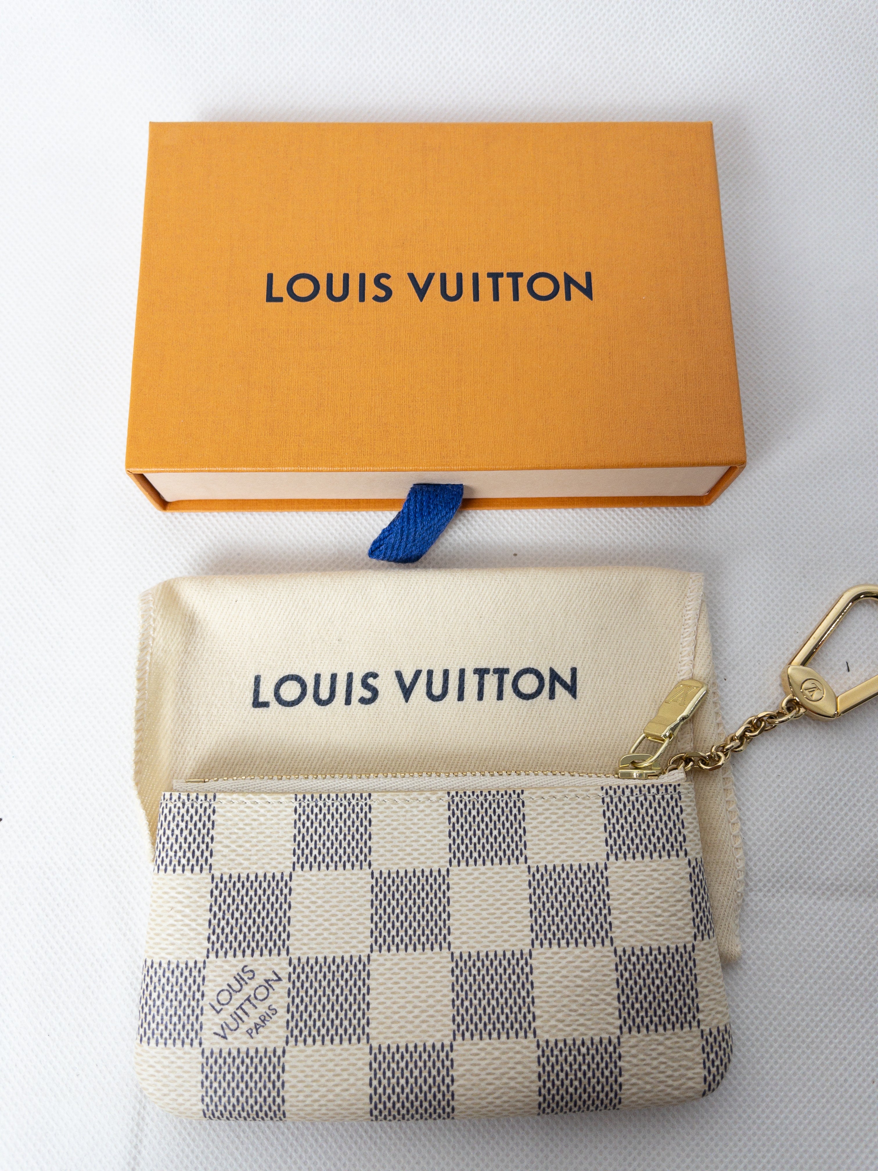 LOUIS VUITTON Key Pouch Azur