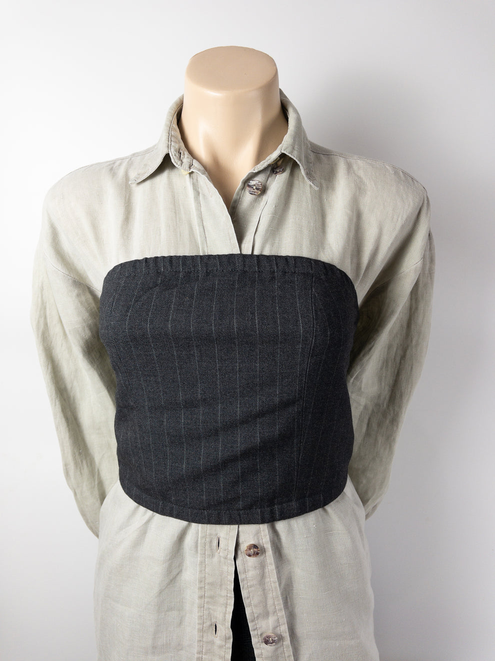 VENDERBYS Grey Bustier Top S – Her Rack