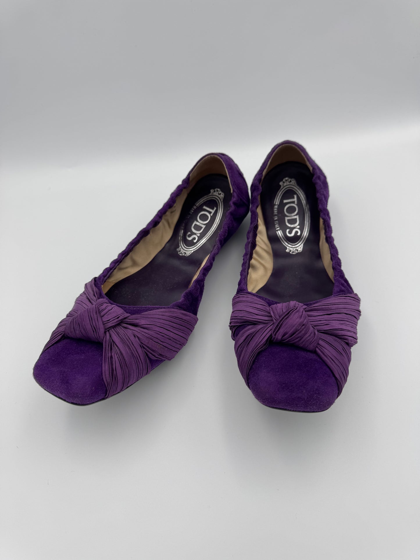 Tod’s purple suede flats - size 38