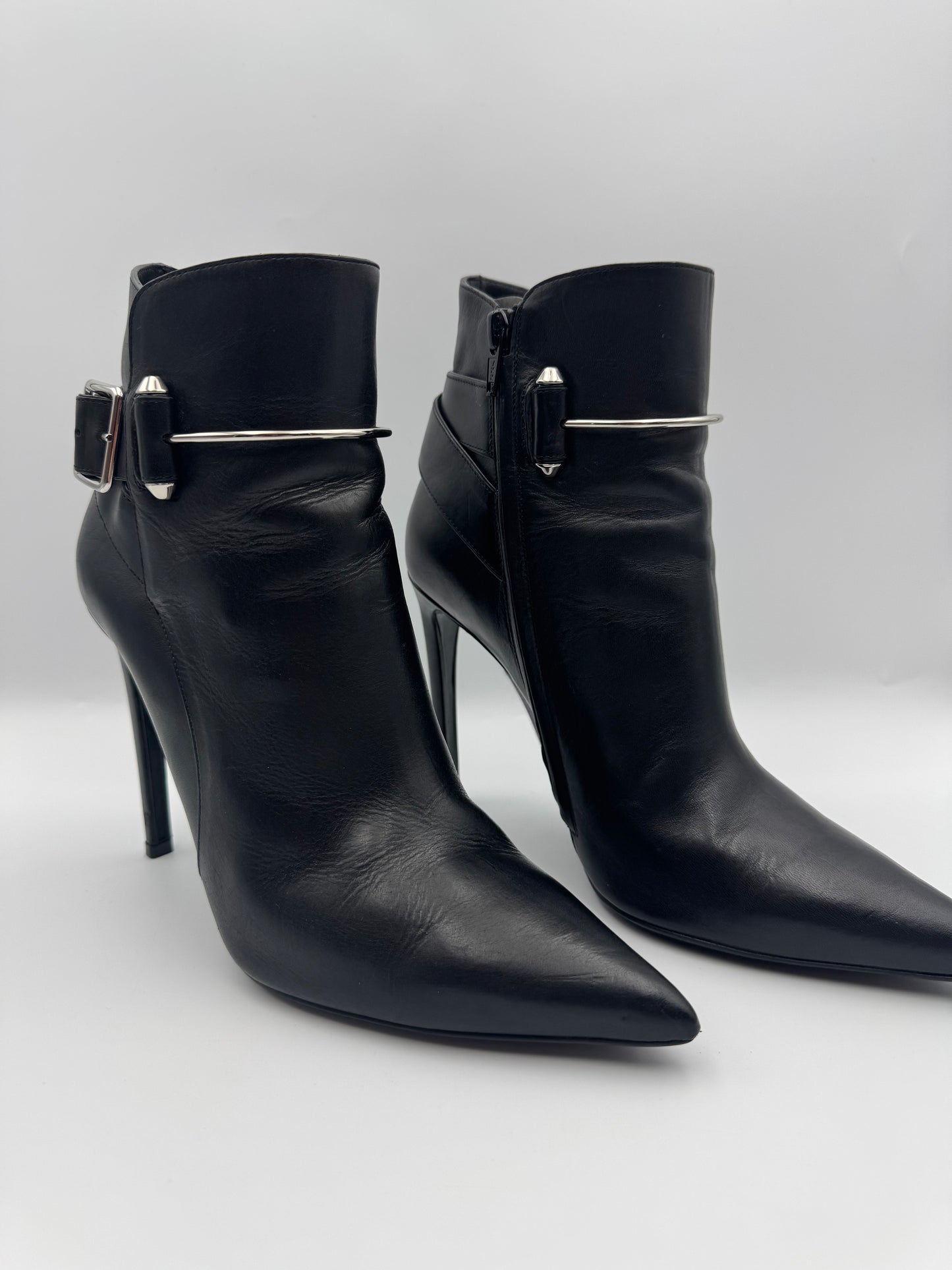 Balenciaga Black Heel Boots Size 39