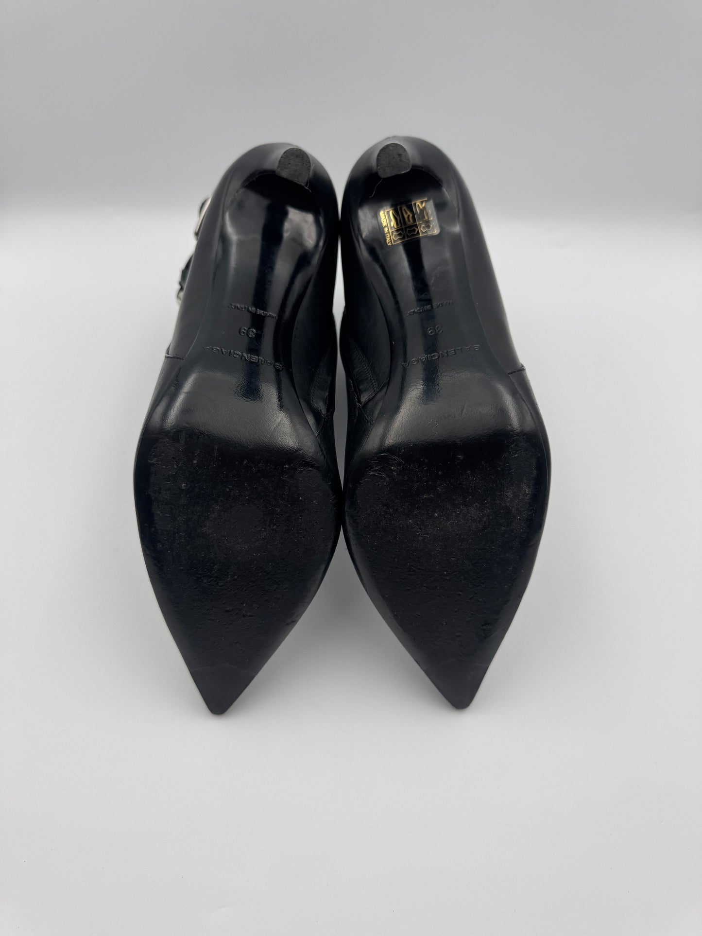 Balenciaga Black Heel Boots Size 39