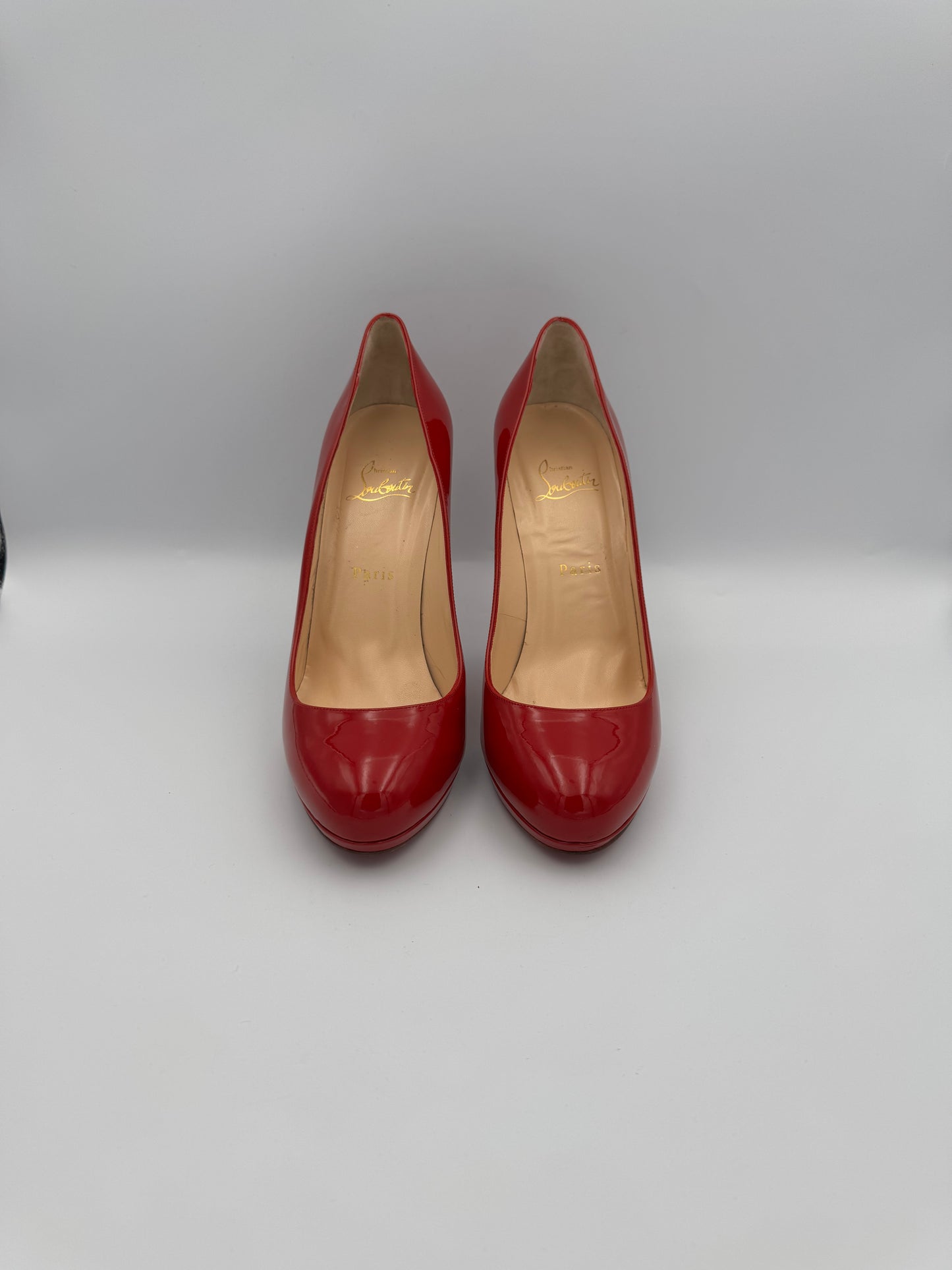 Red Christian Louboutin Simple Red Pumps Size 40