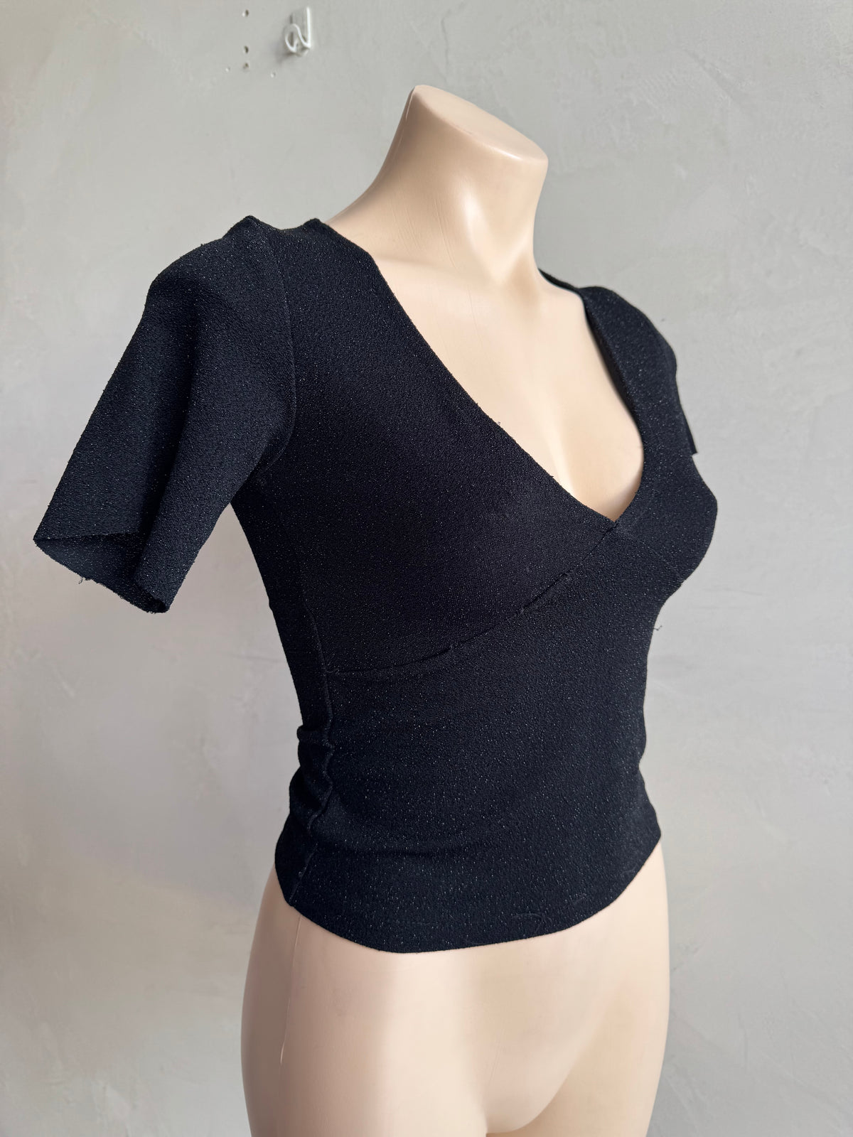 Dangerfield Black Sparkly Top - size 10