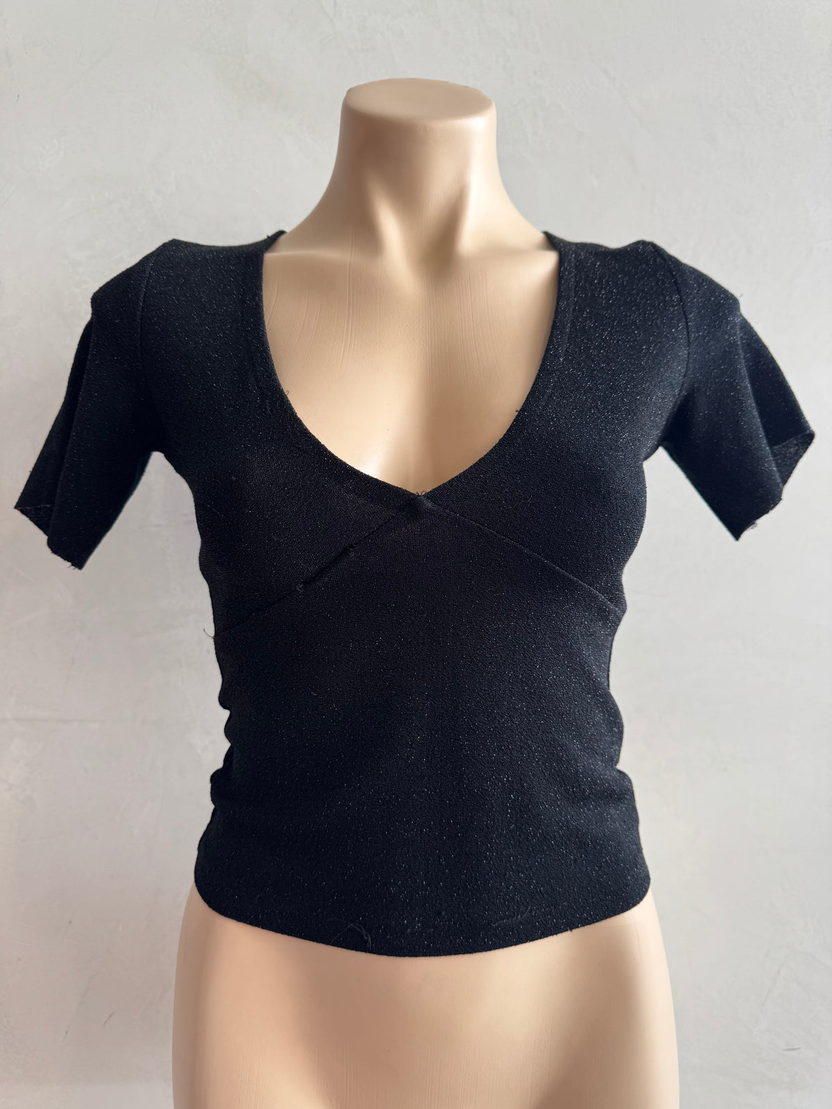 Dangerfield Black Sparkly Top - size 10