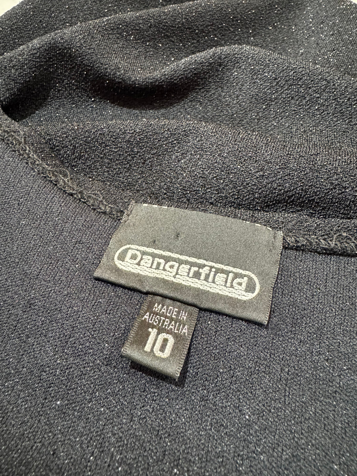 Dangerfield Black Sparkly Top - size 10