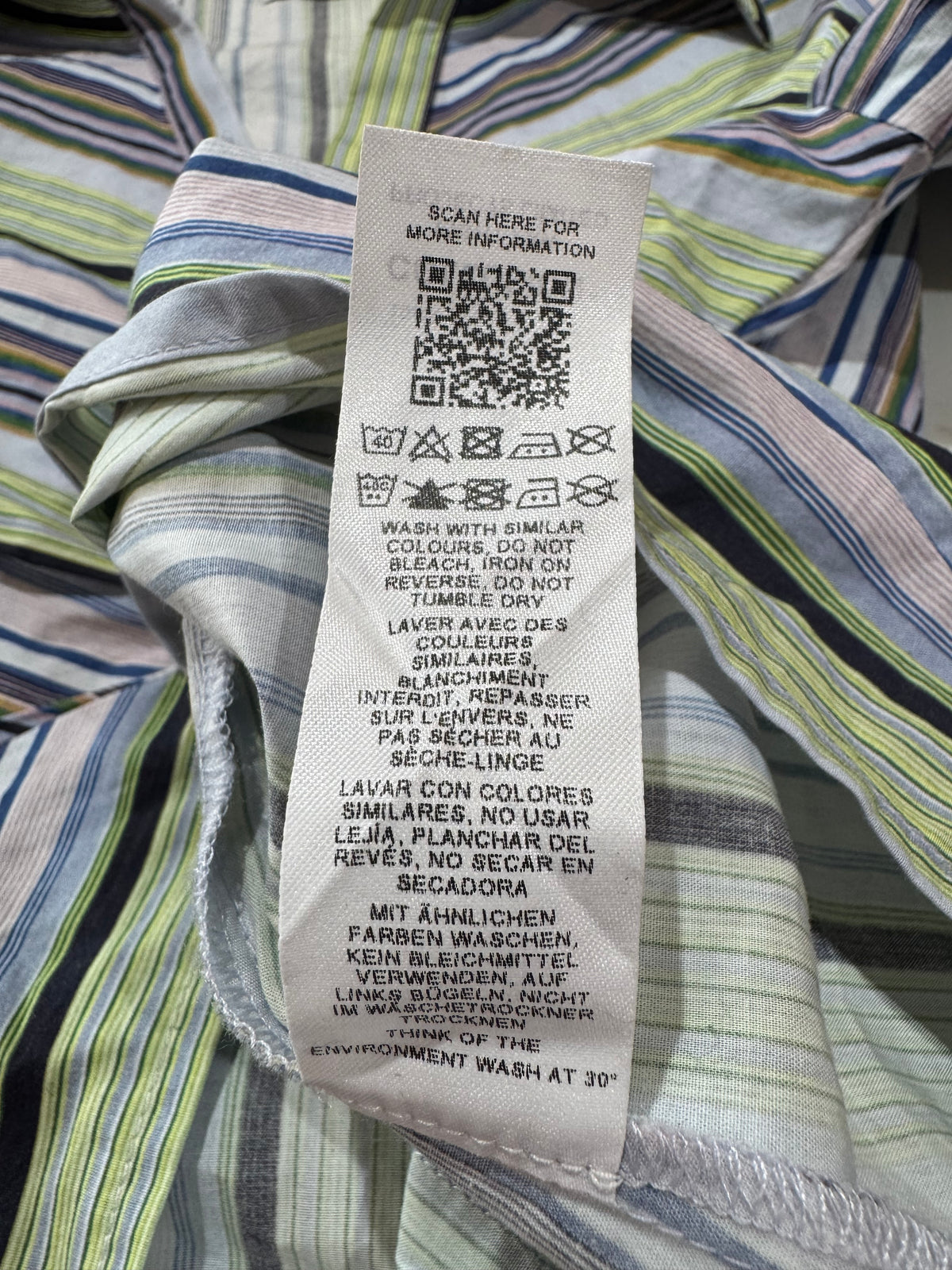 Collusion Striped Twist Front Shirt - size 8