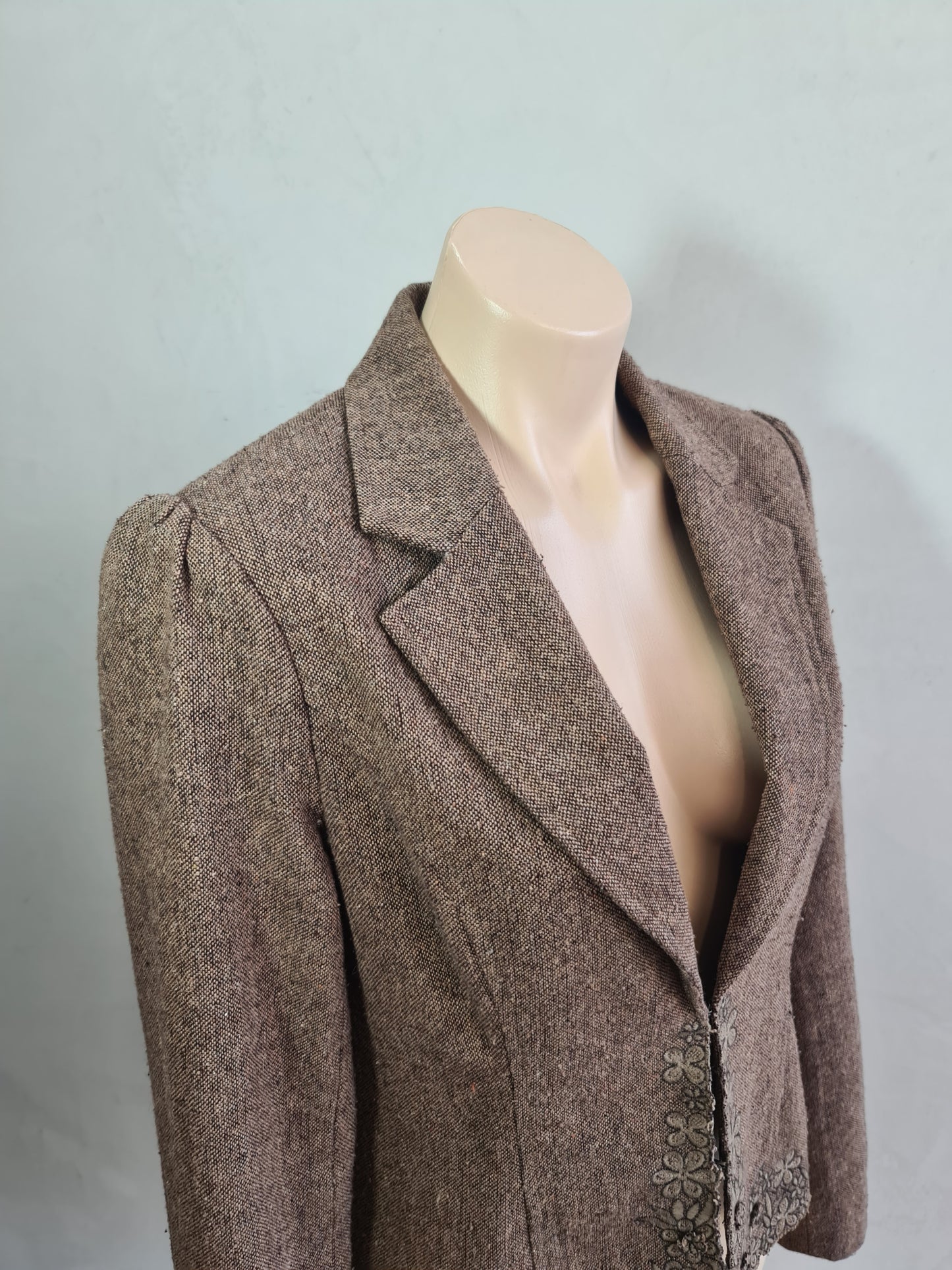 Vintage Hot Options Brown Jacket - size 12