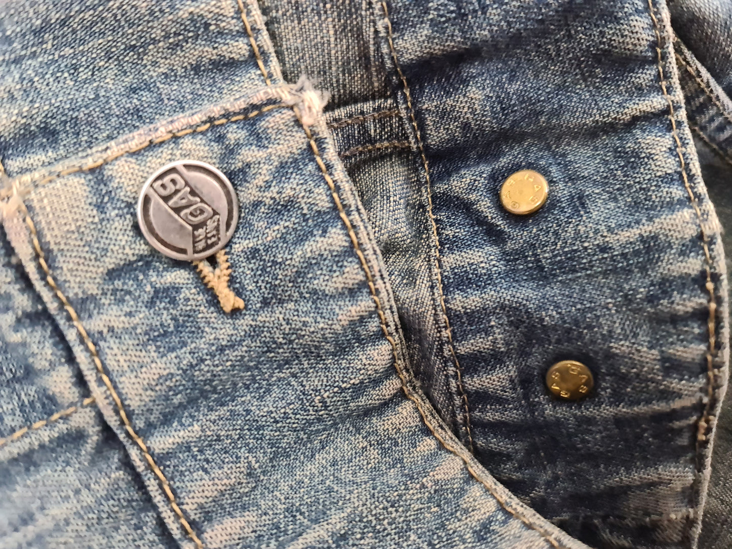 Vintage Blue Gas denim Jacket