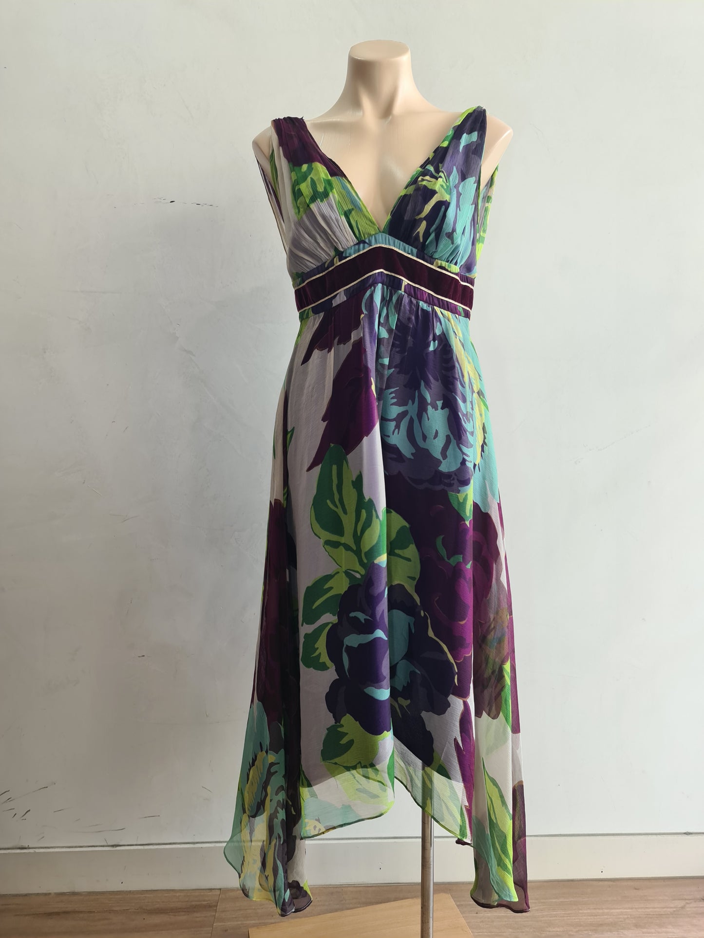 George Evening Silk Dress - size 12