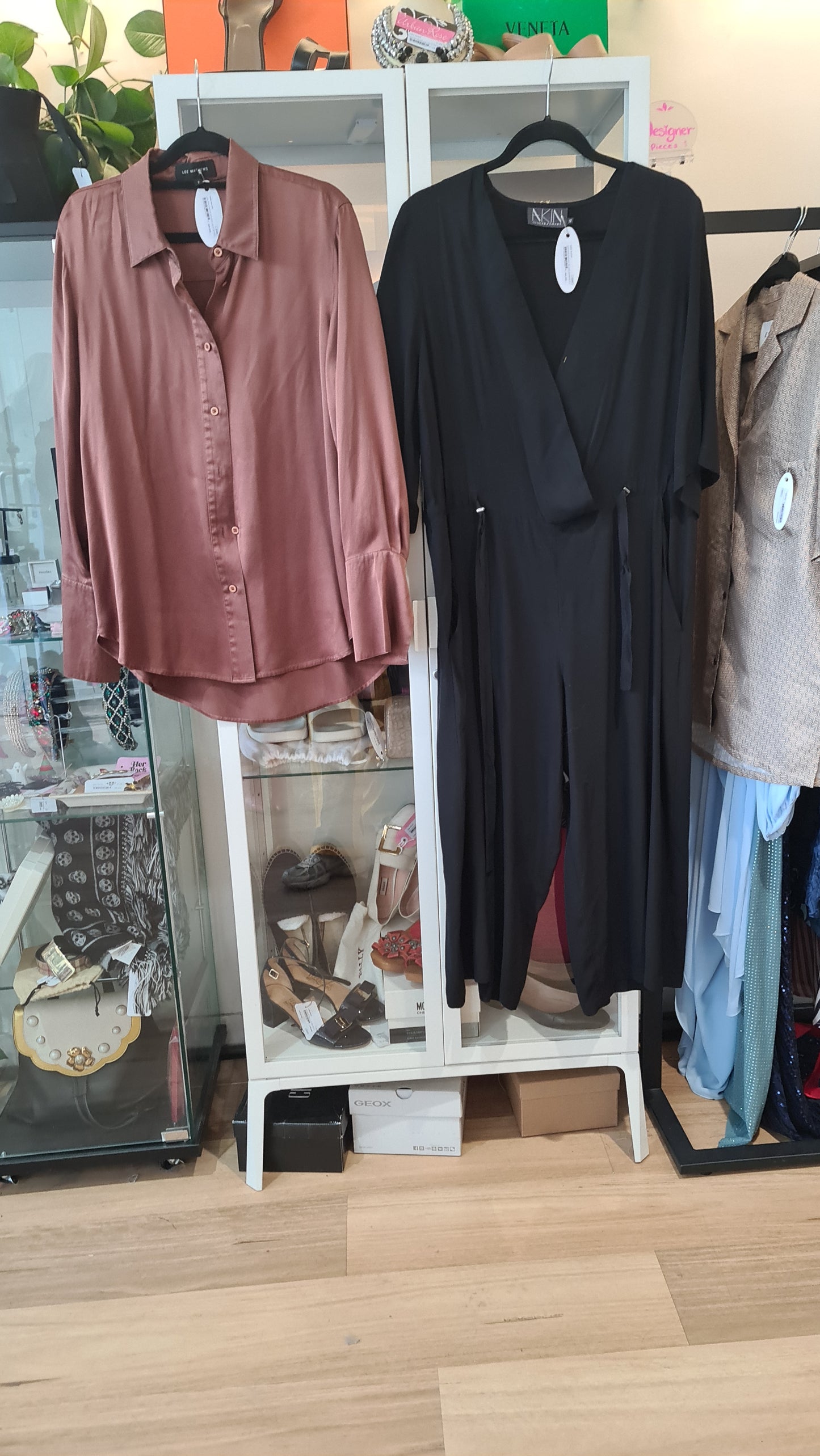 Lee Matthews Top and AKIN Jumpsuit