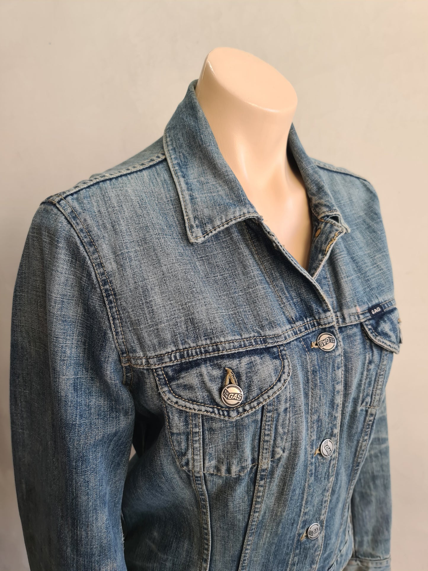 Vintage Blue Gas denim Jacket