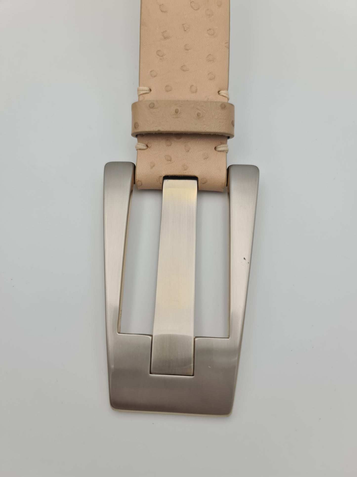 David Lawrence beige chunky belt