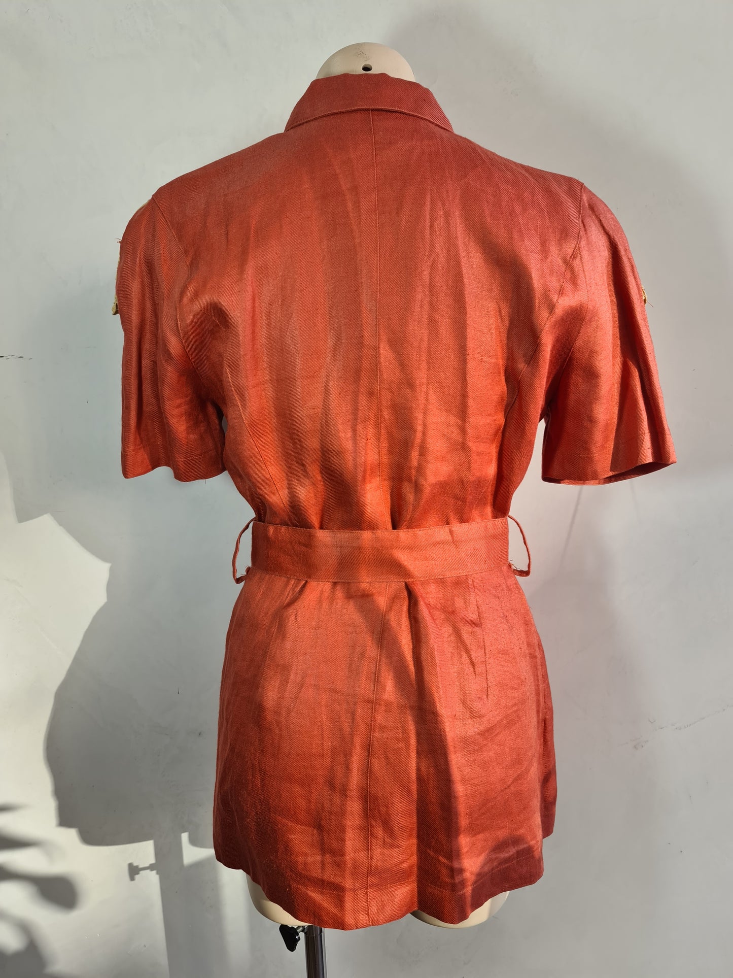 Vintage Maggy Terracotta Jacket with Belt - size M