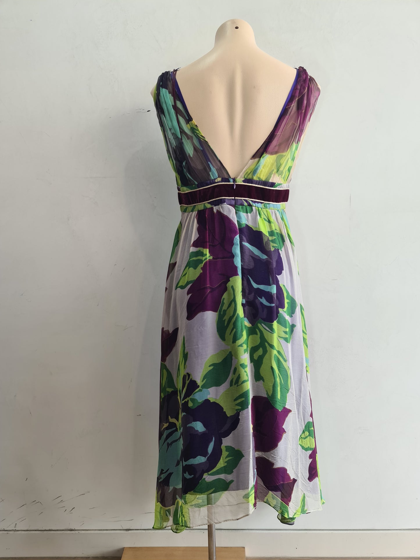 George Evening Silk Dress - size 12