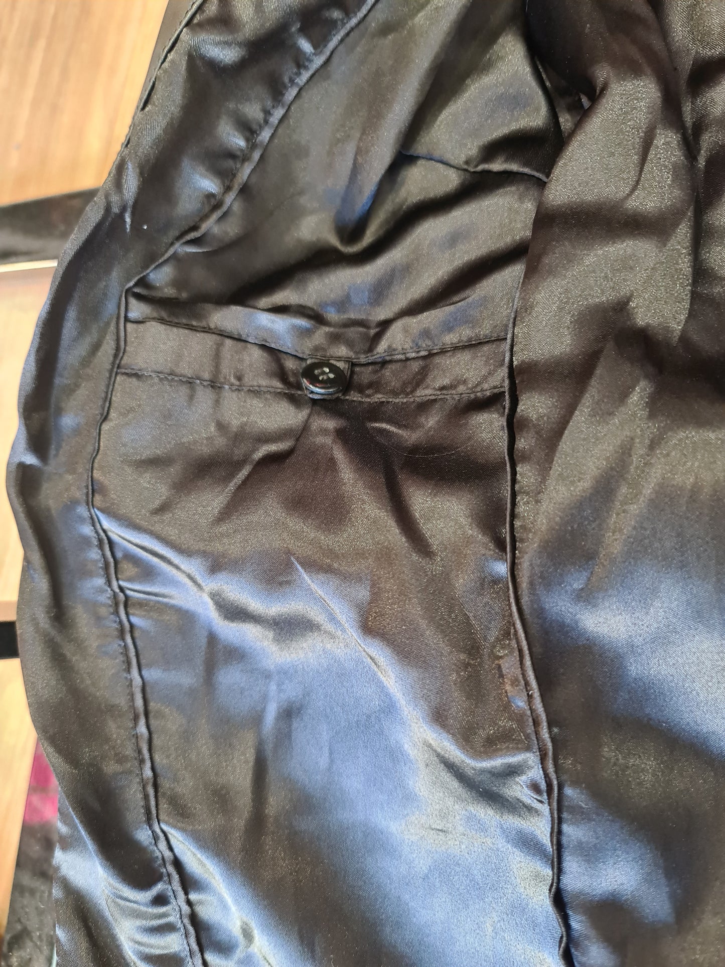 Oakwood Black Long Leather Jacket - size S