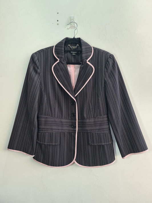 Rockmans Pink Striped Jacket - size 10