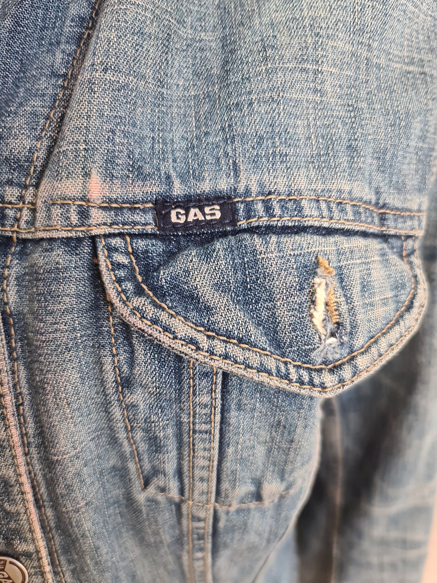 Vintage Blue Gas denim Jacket