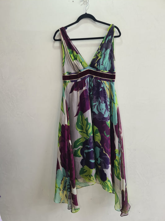George Evening Silk Dress - size 12