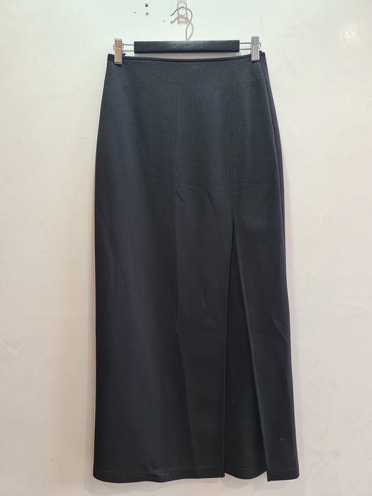Vintage Laurentino black maxi split skirt - size 8