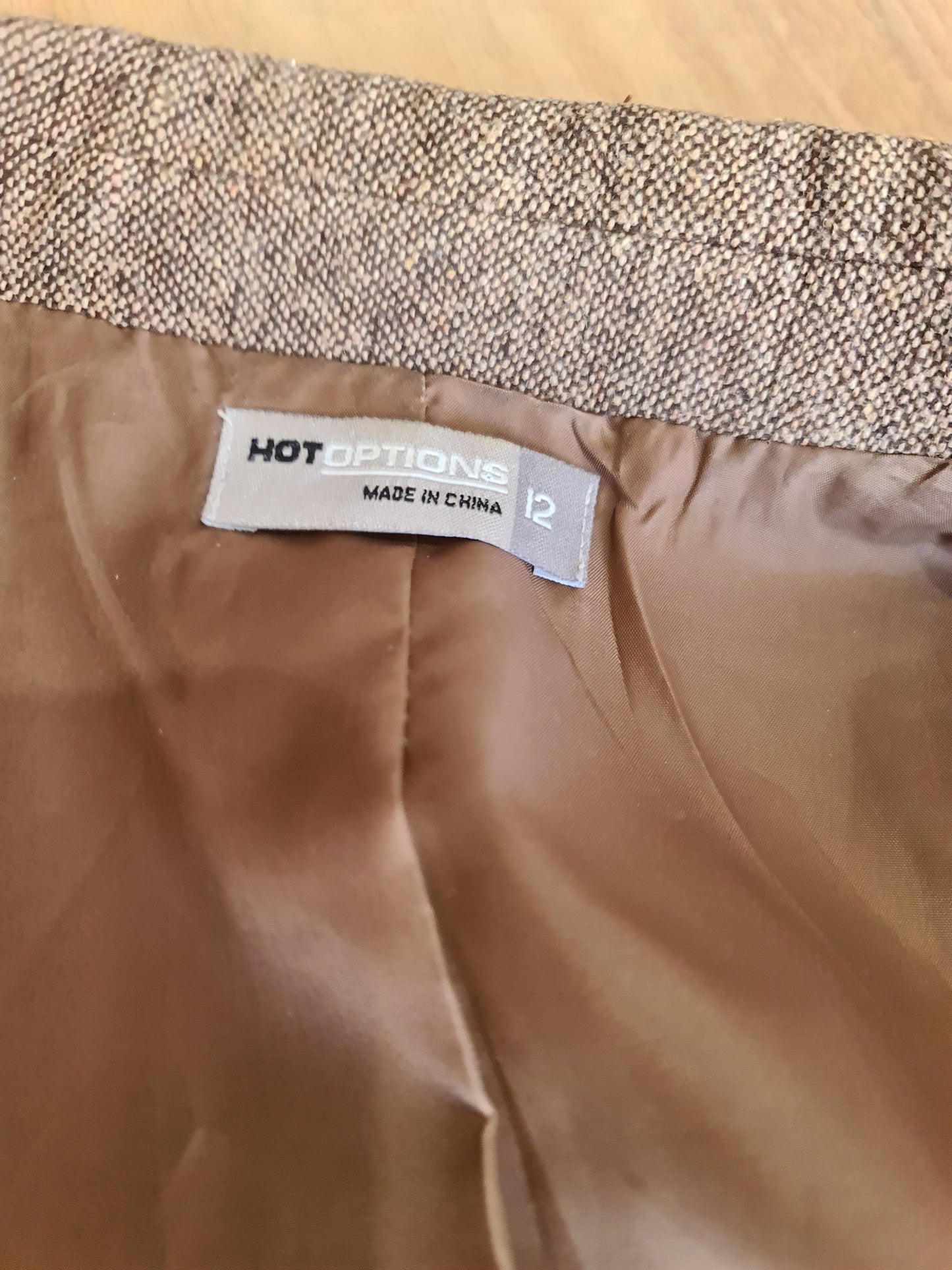 Vintage Hot Options Brown Jacket - size 12