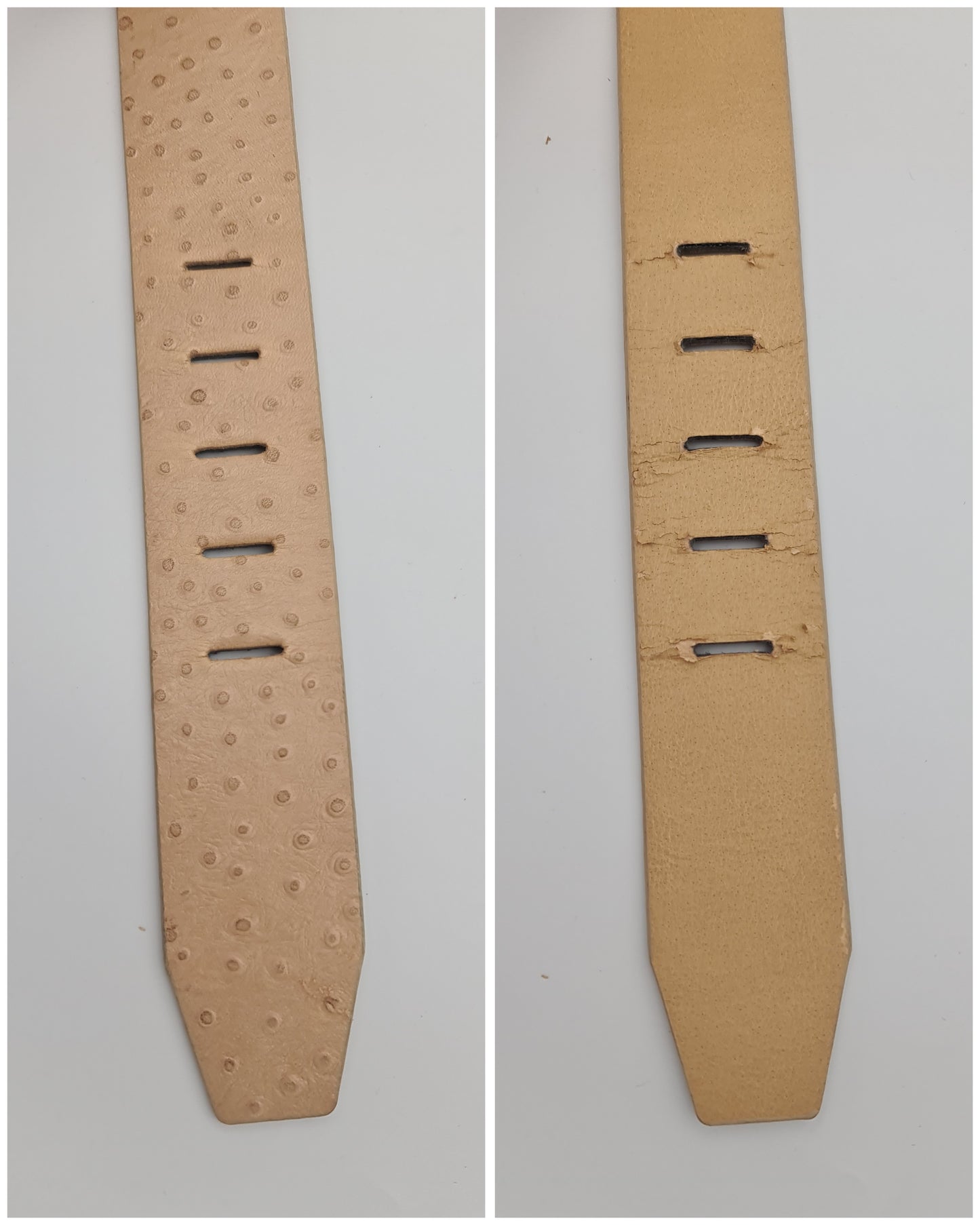 David Lawrence beige chunky belt